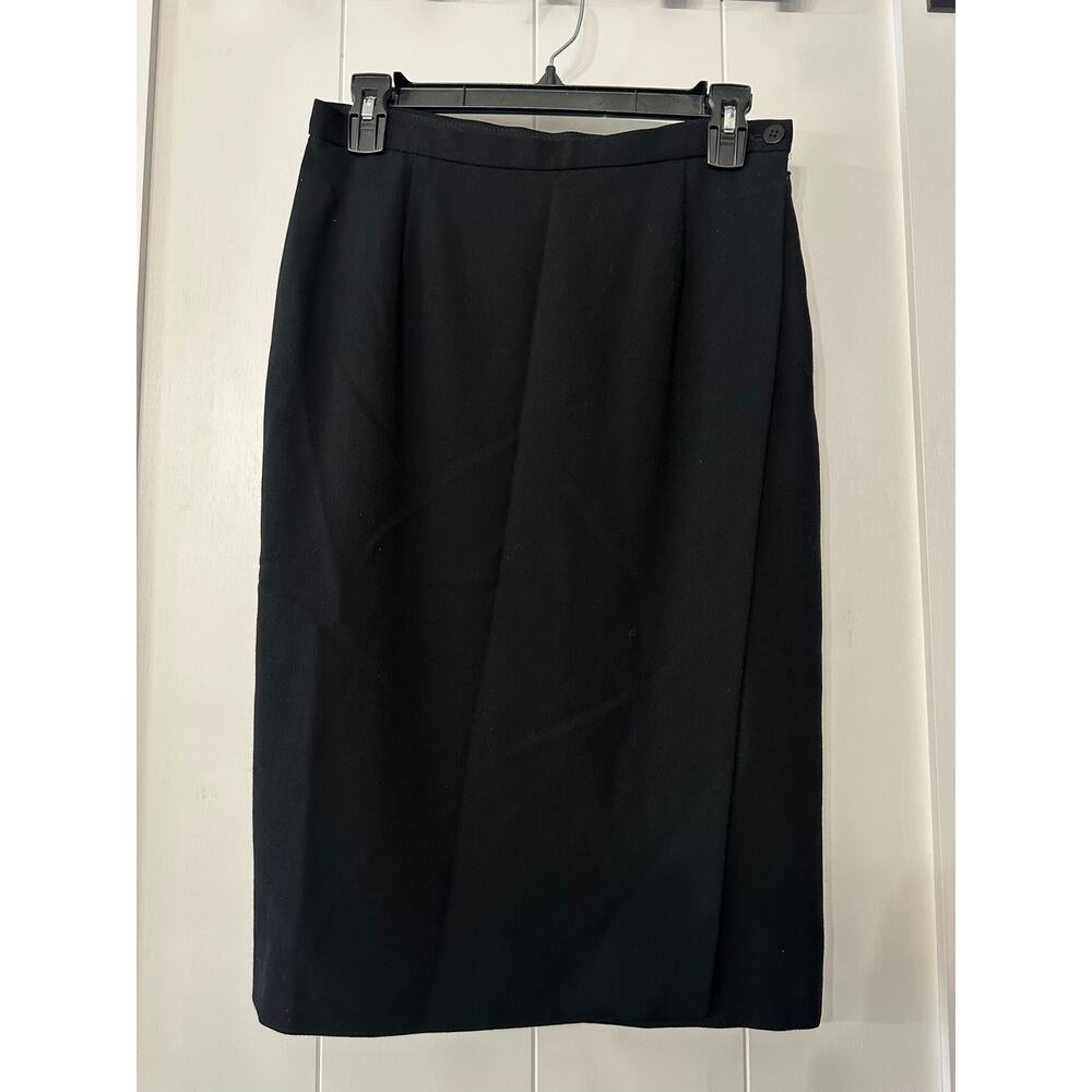 Giorgio Armani Black Knee length Pencil A-Line skirt appx sz 4-6 (see photo)